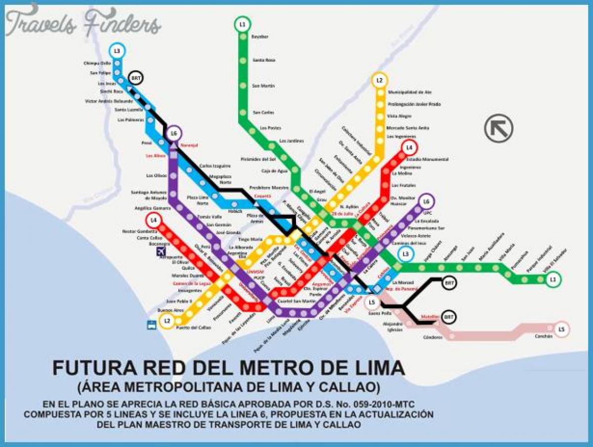 வரைபடம் metropolitano லிமா