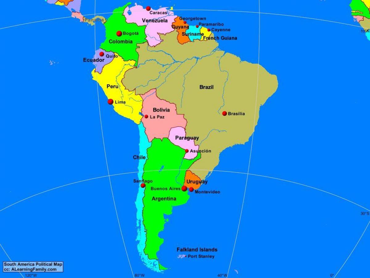 வரைபடம் லிமா தென் அமெரிக்கா