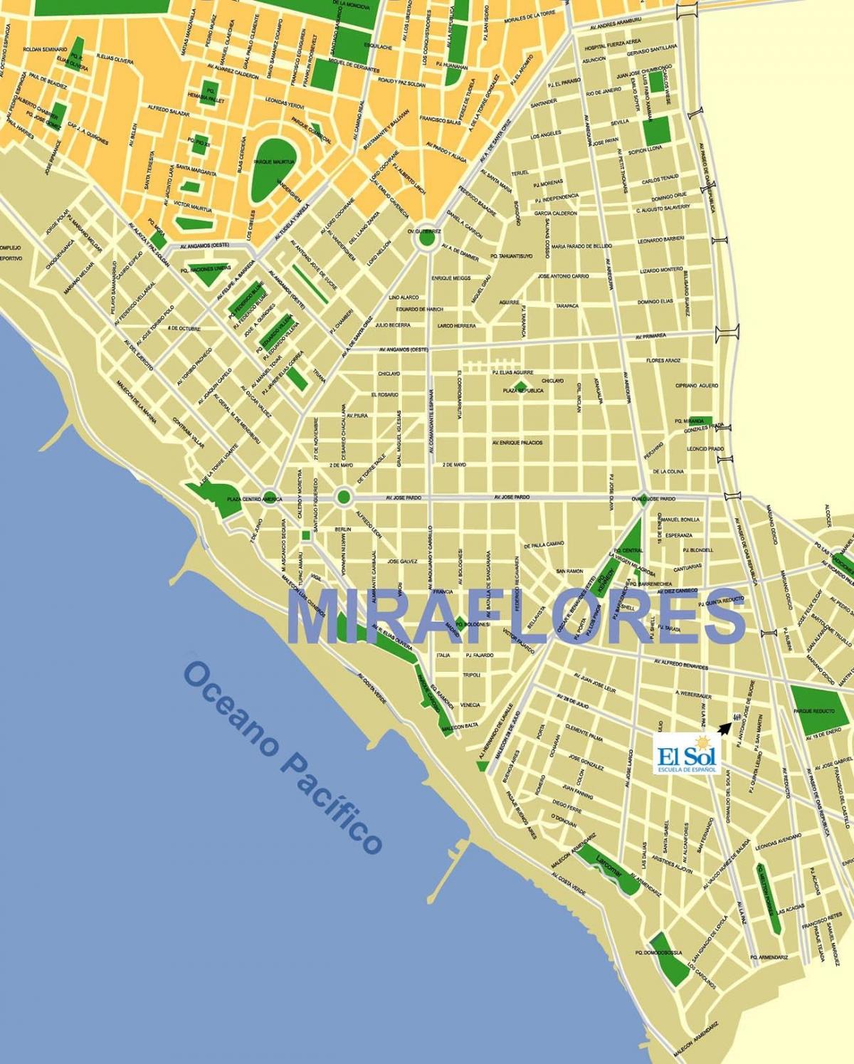 வரைபடம் miraflores Lima பெரு